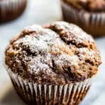 Homemade Chocolate Banana Crinkle Muffins photo