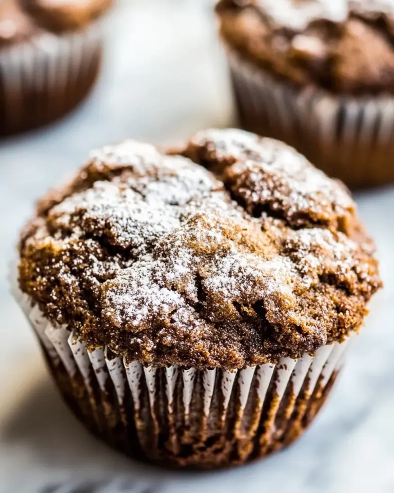 Homemade Chocolate Banana Crinkle Muffins photo
