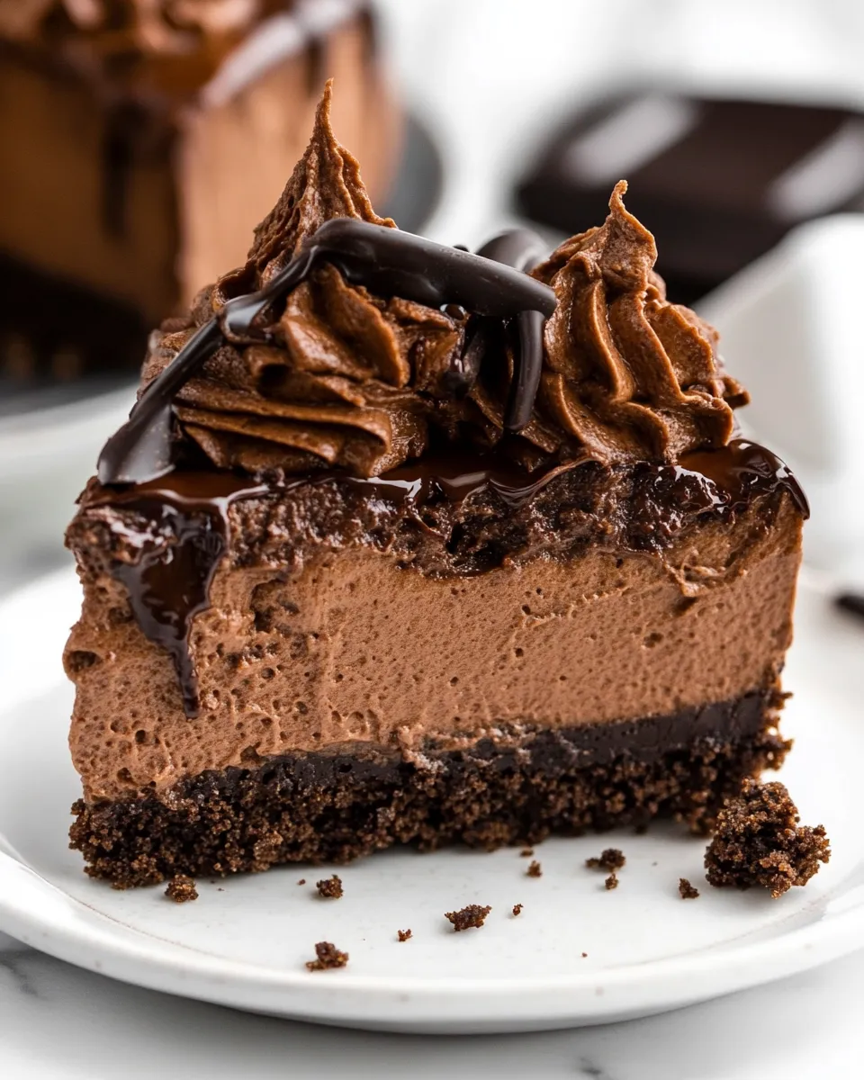 Classic Chocolate Brownie Cheesecake image