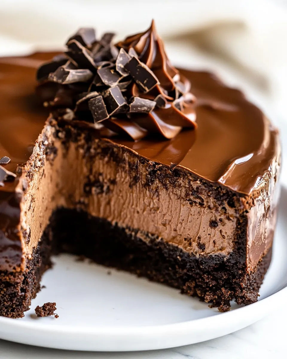 Delicious Chocolate Brownie Cheesecake shot