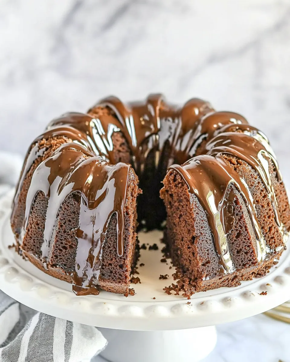 Delicious Chocolate Bundt Cake: Rich, Moist, and Irresistibly Decadent recipe photo