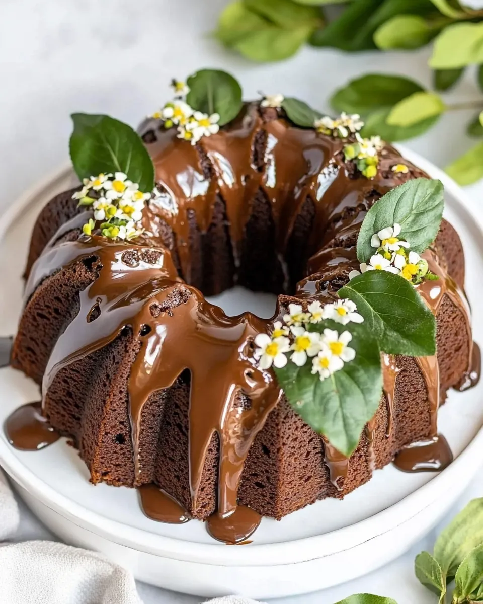 Easy Chocolate Bundt Cake: Rich, Moist, and Irresistibly Decadent shot