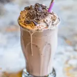 Homemade Chocolate Cake Batter Milkshake photo