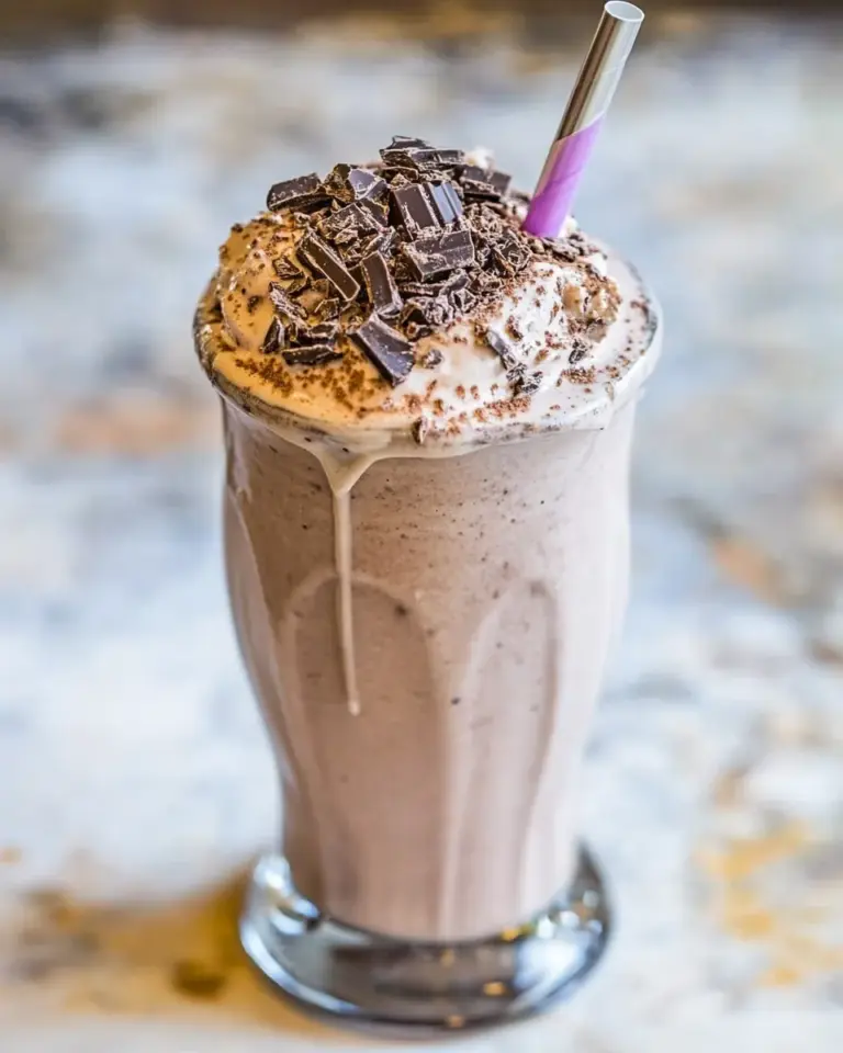 Homemade Chocolate Cake Batter Milkshake photo