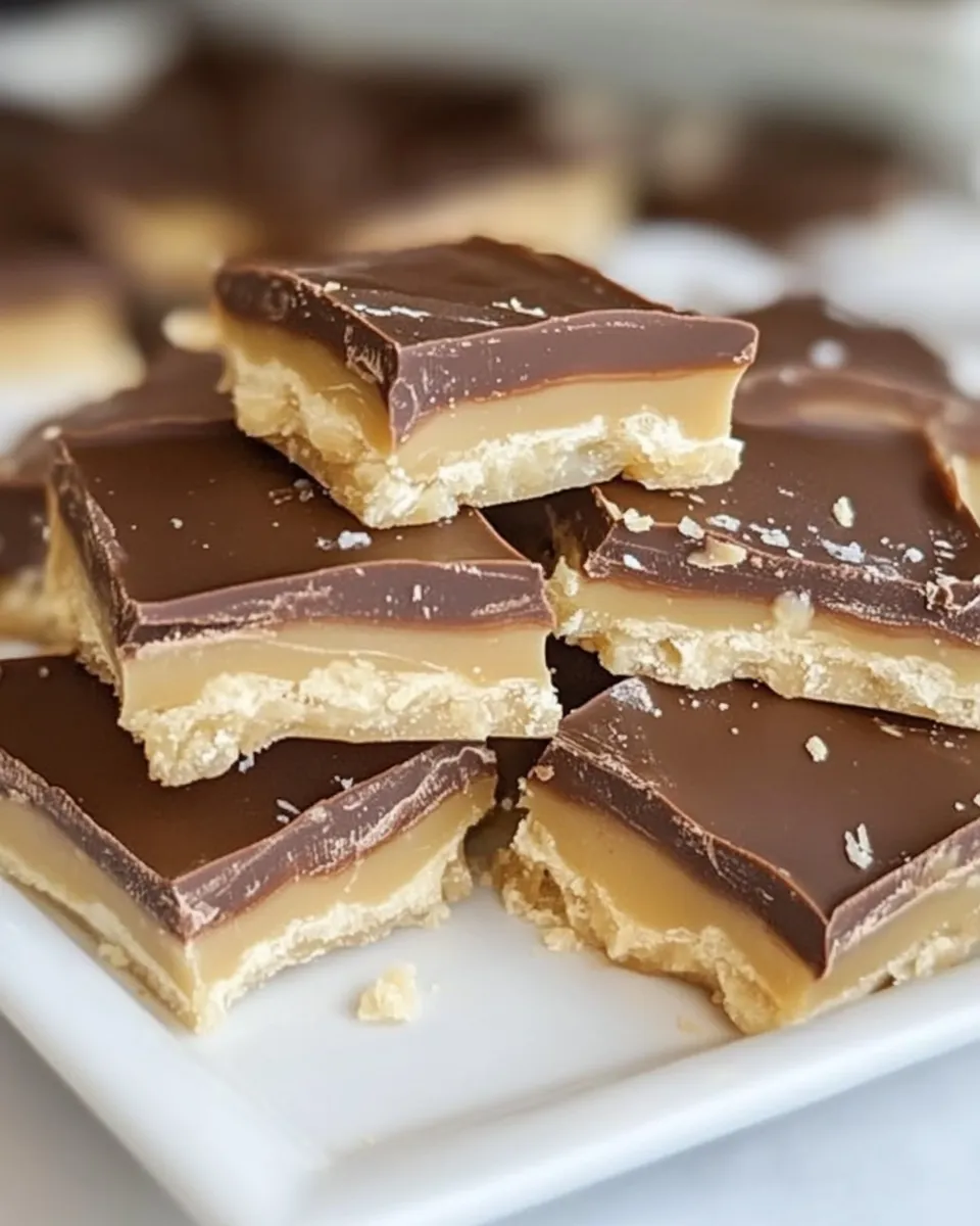 Easy Chocolate Caramel Cracker Candy recipe photo