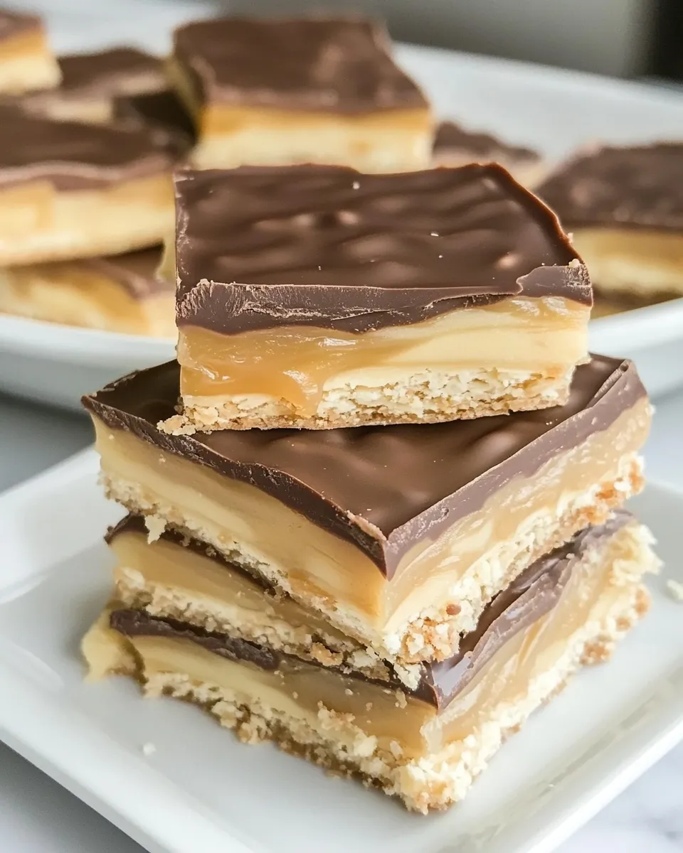 Tasty Chocolate Caramel Cracker Candy shot