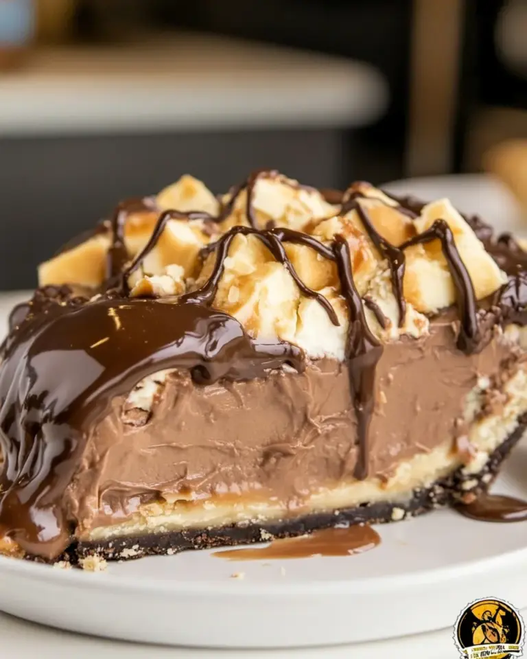 Homemade Chocolate Caramel Pie photo