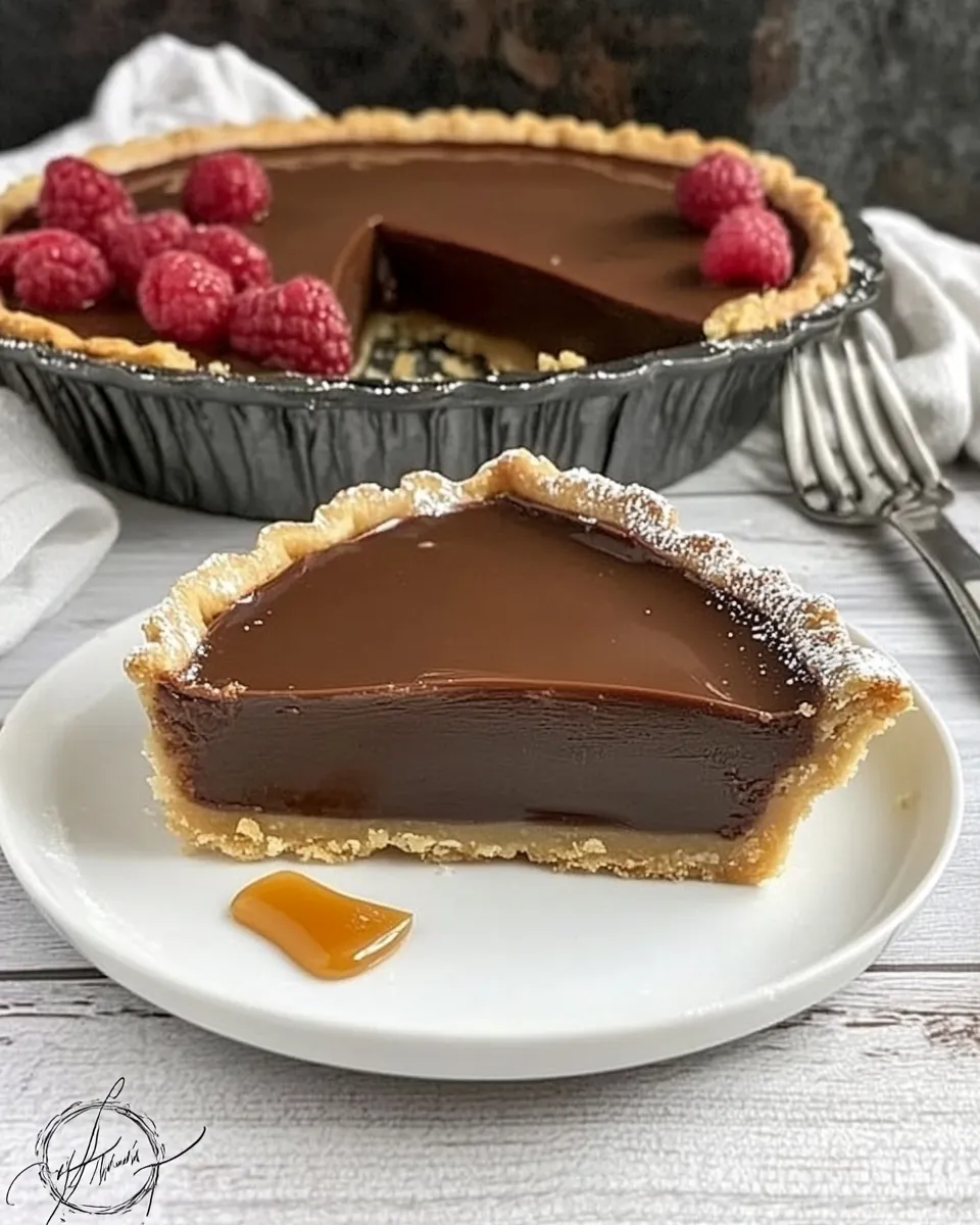 Classic Chocolate Caramel Tart image