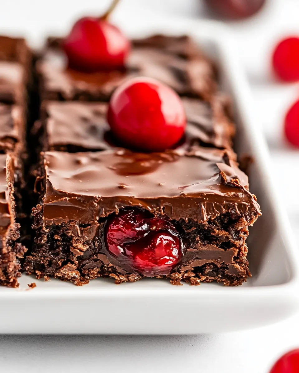 Classic Chocolate Cherry Bars image
