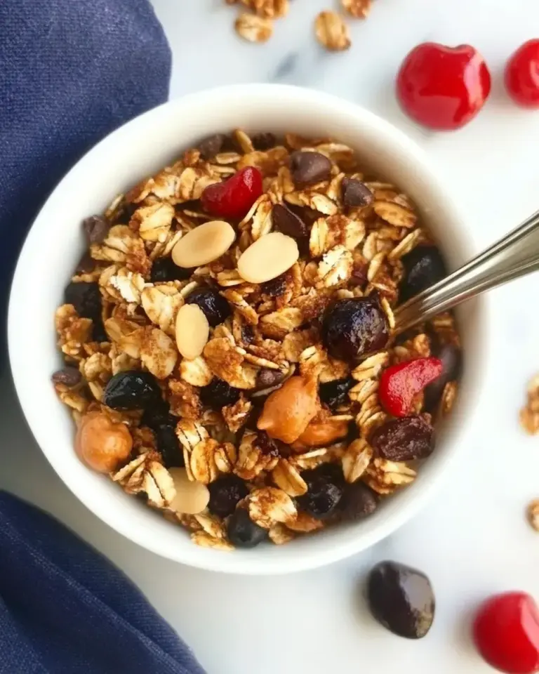 Fresh Chocolate Cherry Granola shot