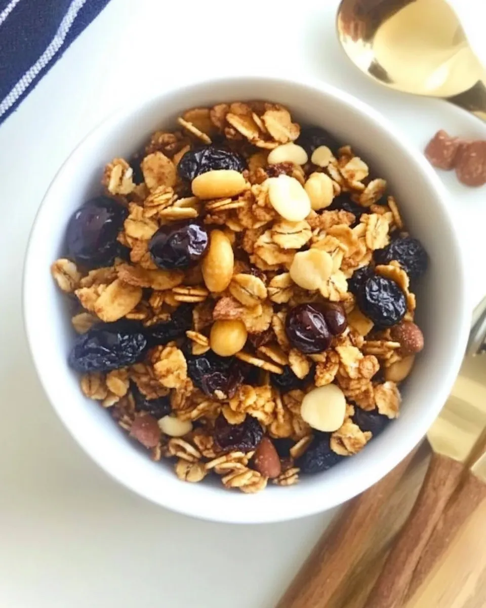 Perfect Chocolate Cherry Granola food shot