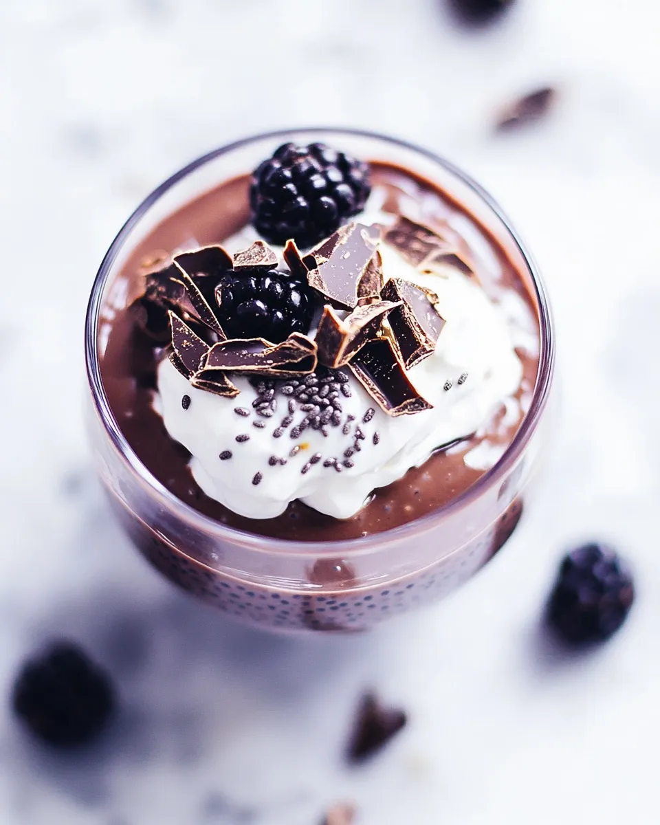 Homemade Chocolate Chia Seed Pudding photo