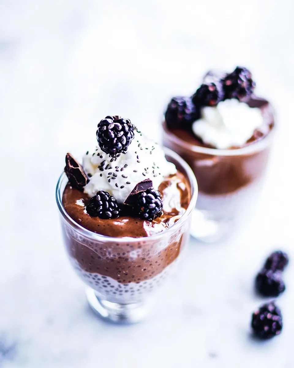 Delicious Chocolate Chia Seed Pudding image