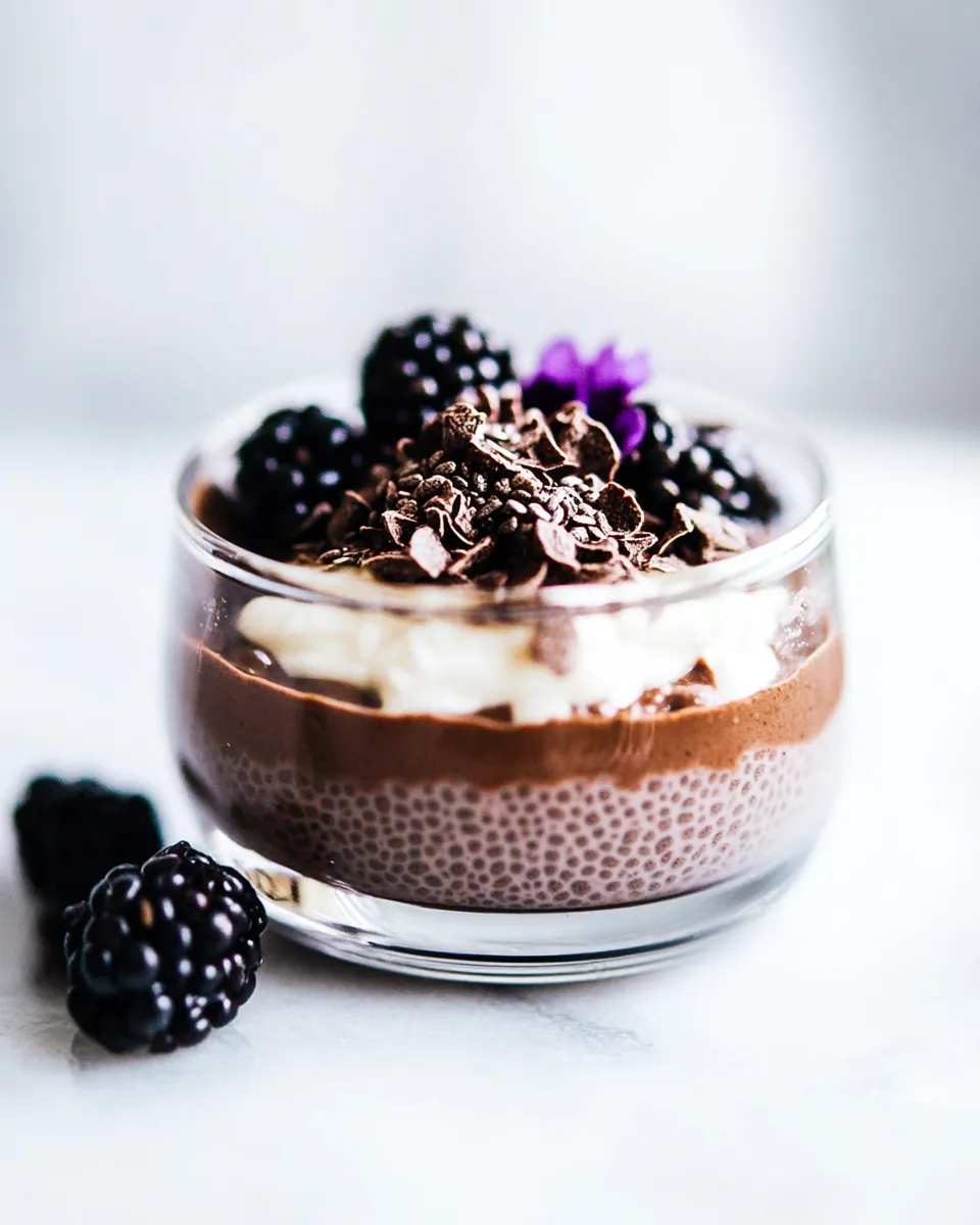 Best Chocolate Chia Seed Pudding shot