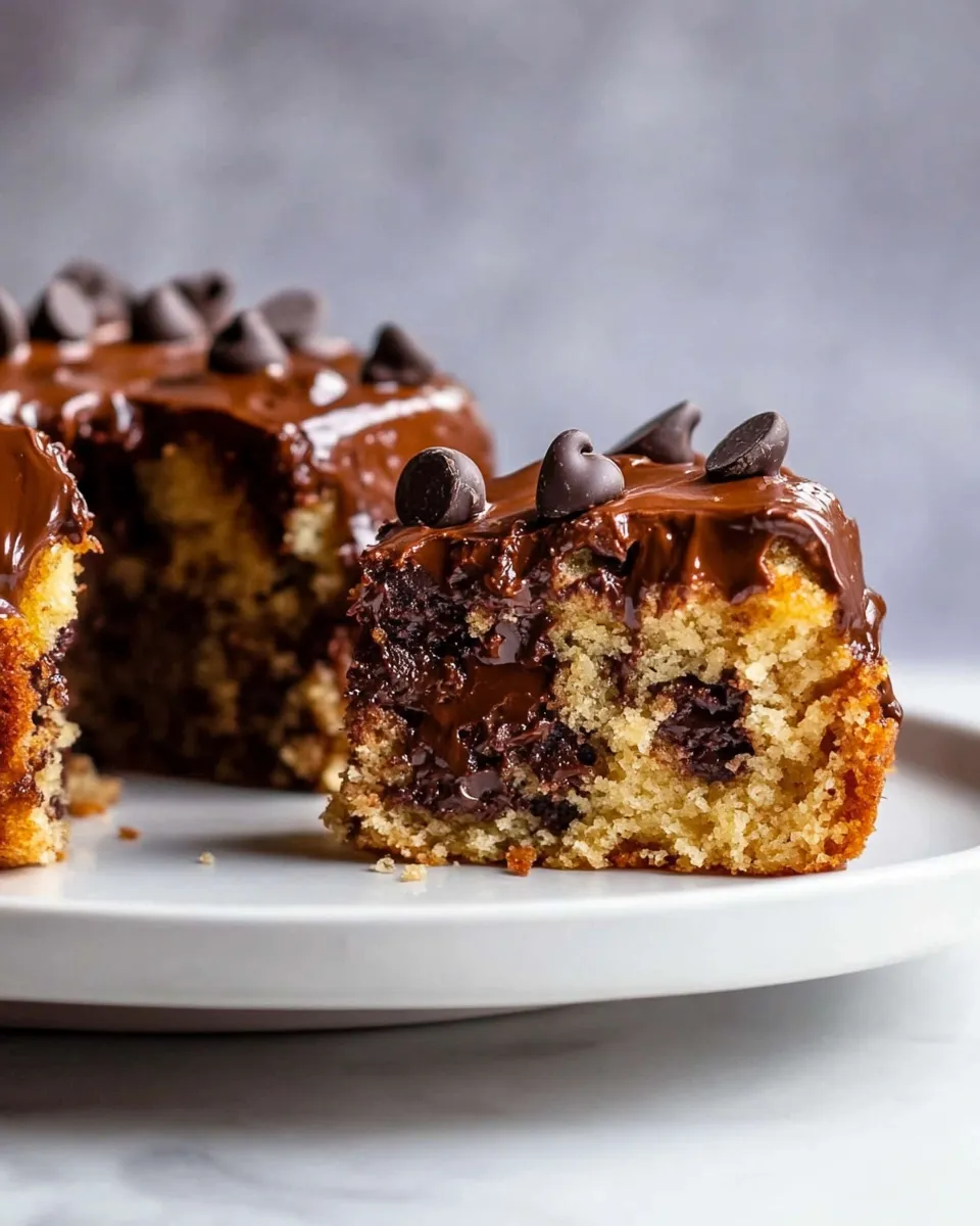 Homemade Chocolate Chip Banana Cake photo