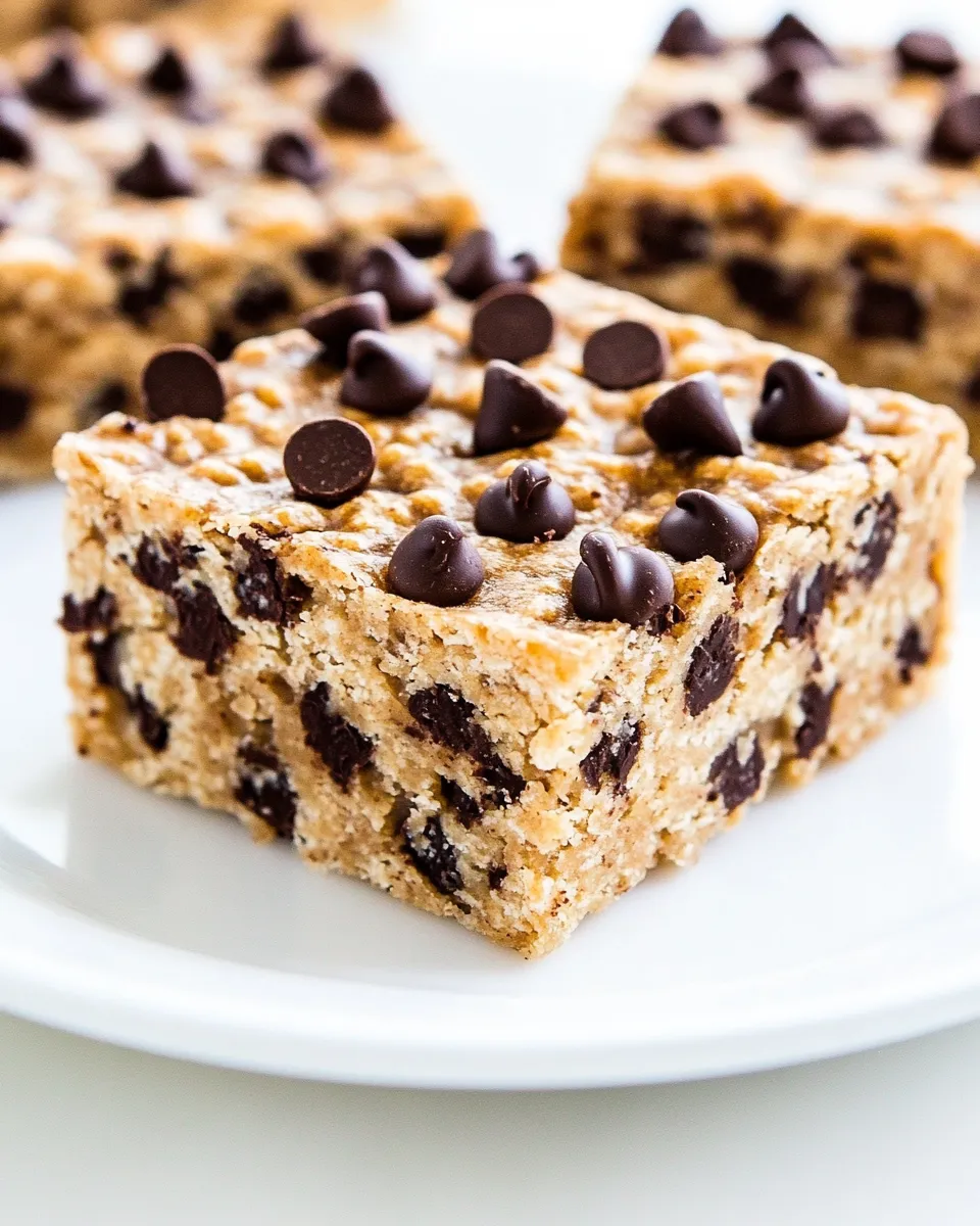 Delicious Chocolate Chip Breakfast Squares To-Go shot