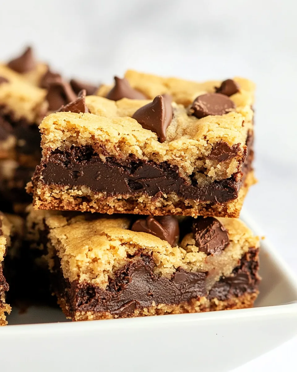 Easy Chocolate Chip Brookies recipe photo