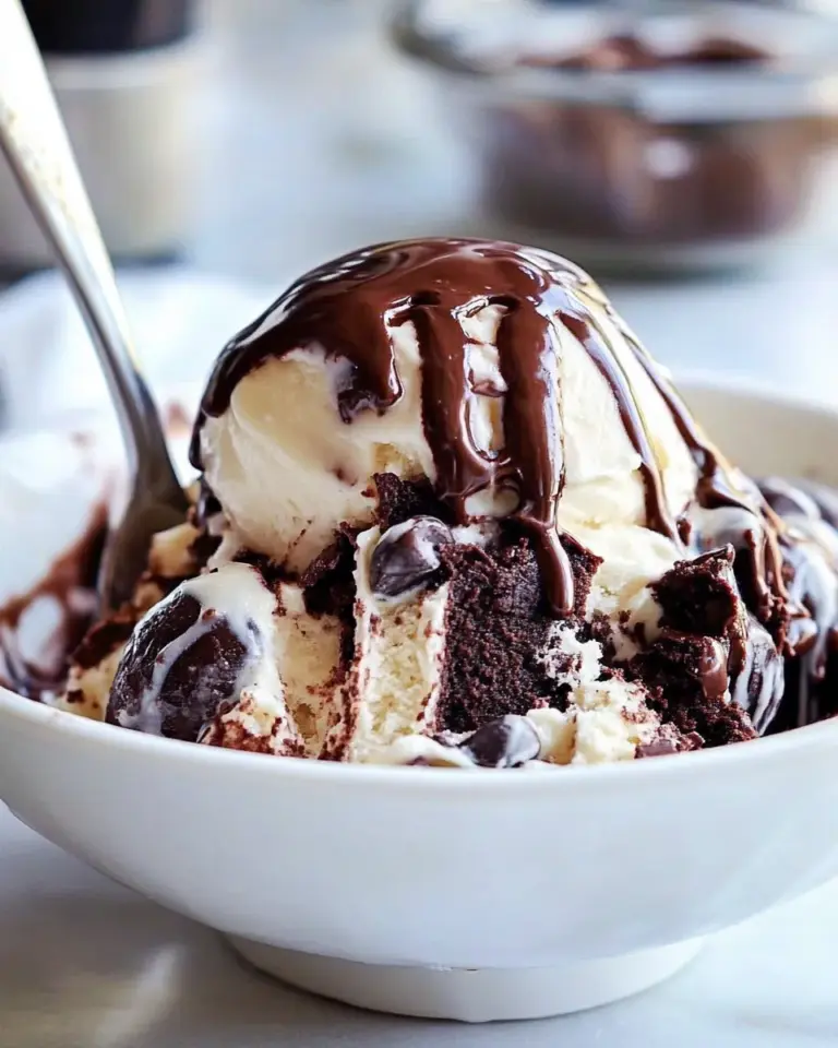 Homemade Chocolate Chip Brownie Sundae Recipe photo