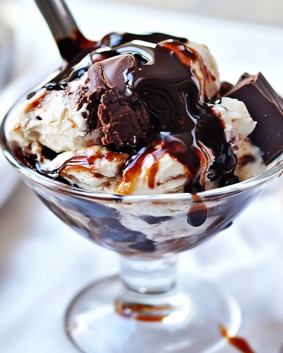 Easy Chocolate Chip Brownie Sundae Recipe shot