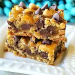 Homemade Chocolate Chip Caramel Cookie Bars photo