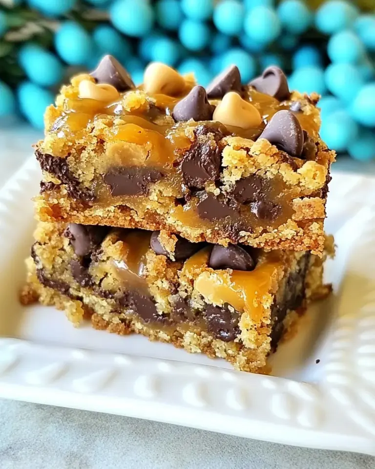 Homemade Chocolate Chip Caramel Cookie Bars photo