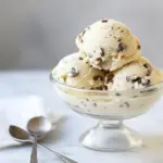 Homemade Chocolate Chip Cookies & Cream Ice Cream photo