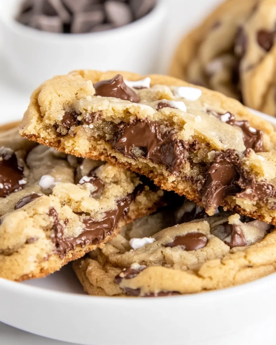 Delicious Chocolate Chip Cookies with Brown Butter and Toffee shot