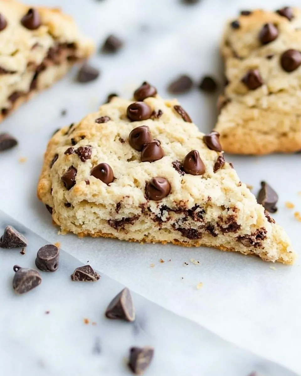 Delicious Chocolate Chip Scones shot