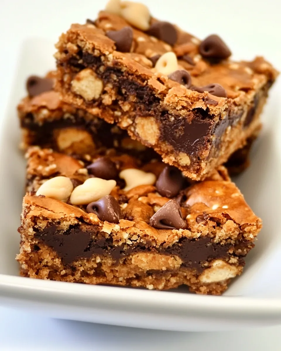Homemade Chocolate Chip & Pretzel Cookie Bars photo