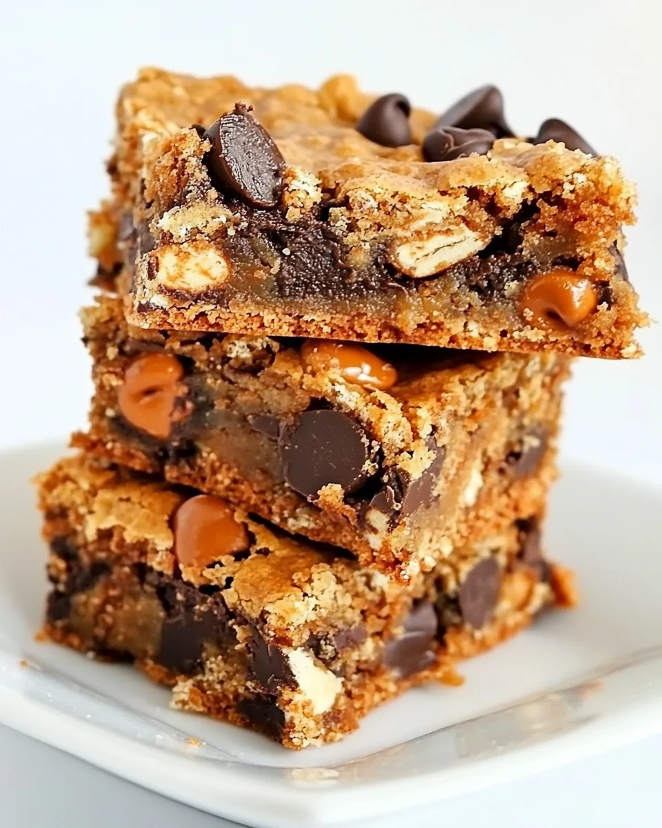 Classic Chocolate Chip & Pretzel Cookie Bars image