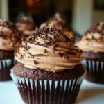 Homemade Chocolate Chocolate Cupcakes photo