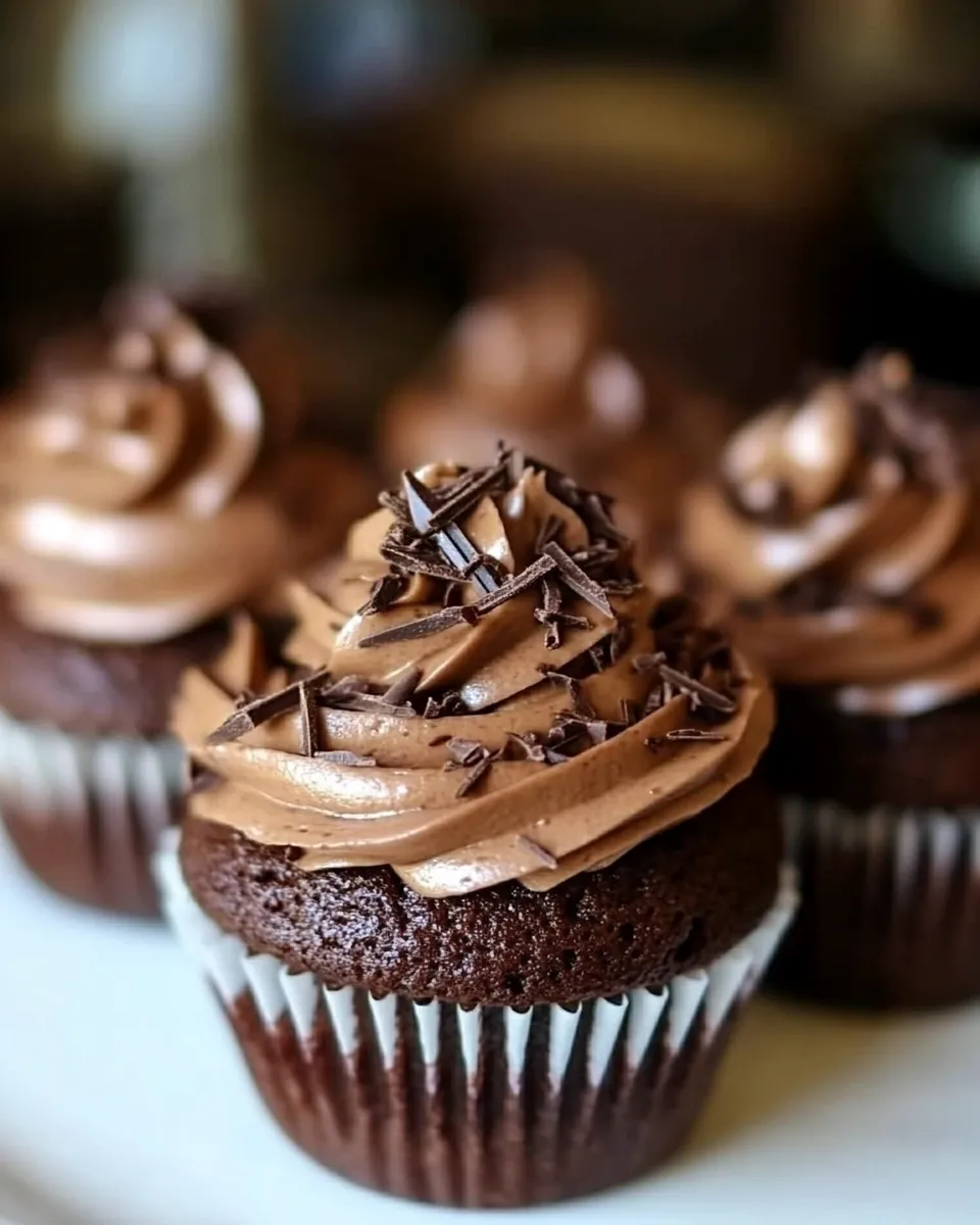 Easy Chocolate Chocolate Cupcakes recipe photo