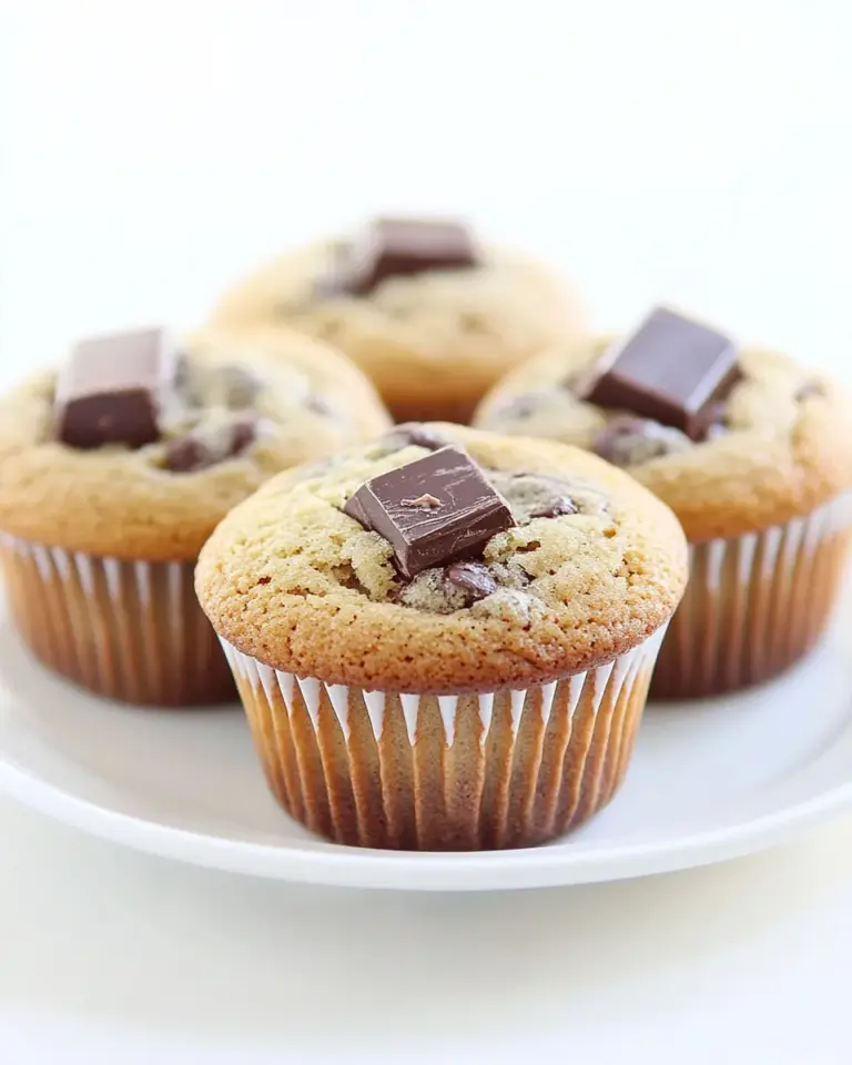 Homemade Chocolate Chunk Cookie Cupcakes photo