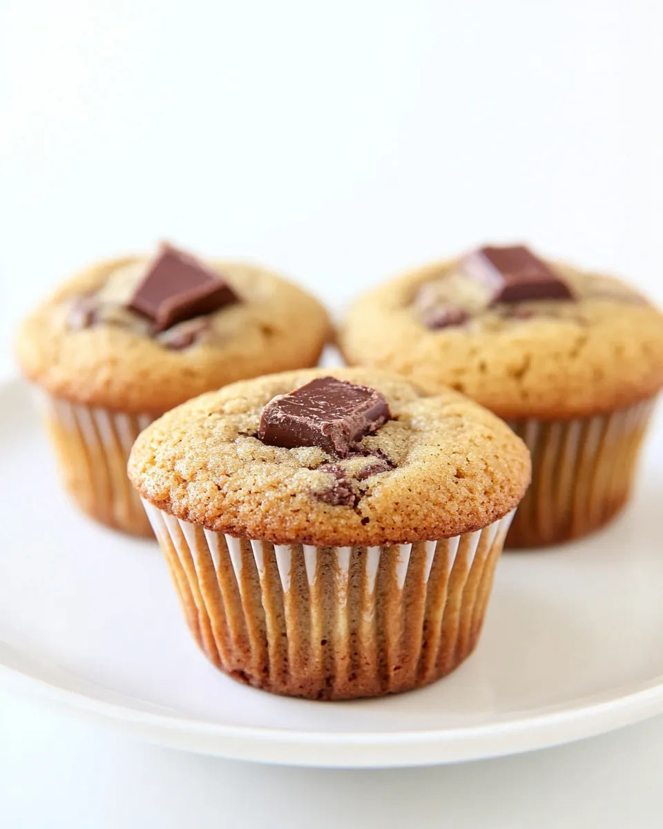 Easy Chocolate Chunk Cookie Cupcakes recipe photo