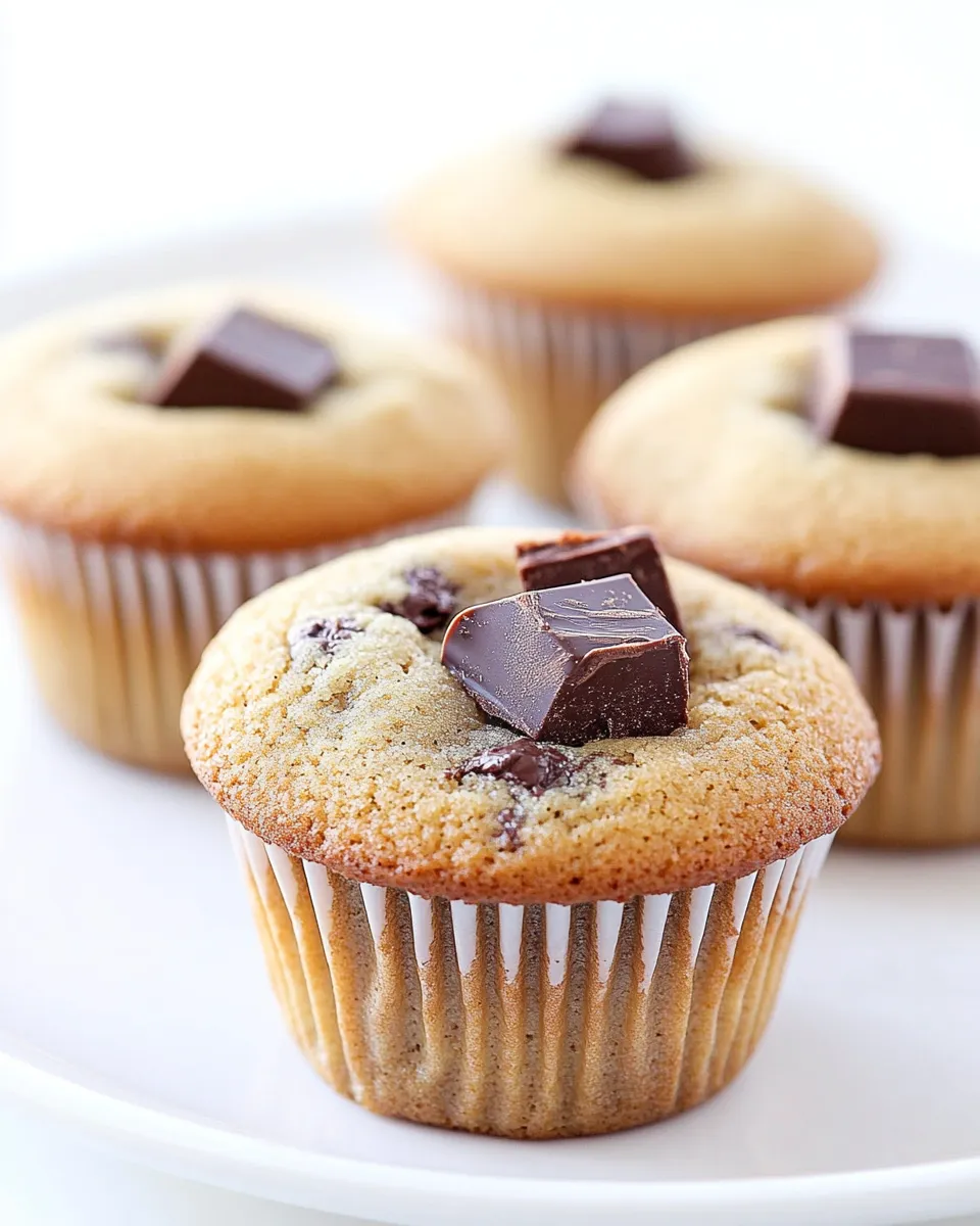 Delicious Chocolate Chunk Cookie Cupcakes shot