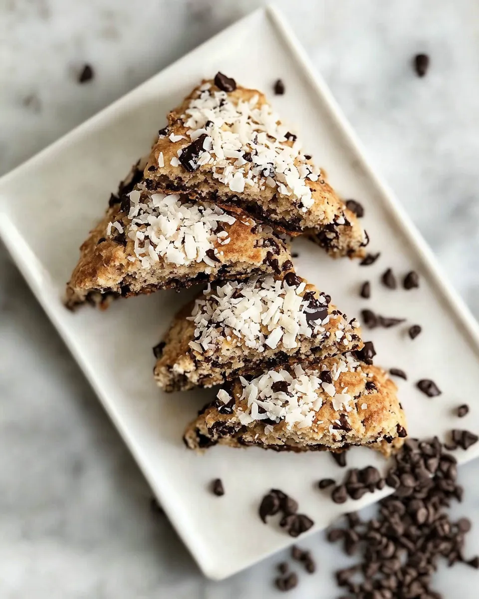 Easy Chocolate Coconut Scones recipe photo