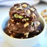 Homemade Chocolate Cookies With Avocado And Peanuts photo