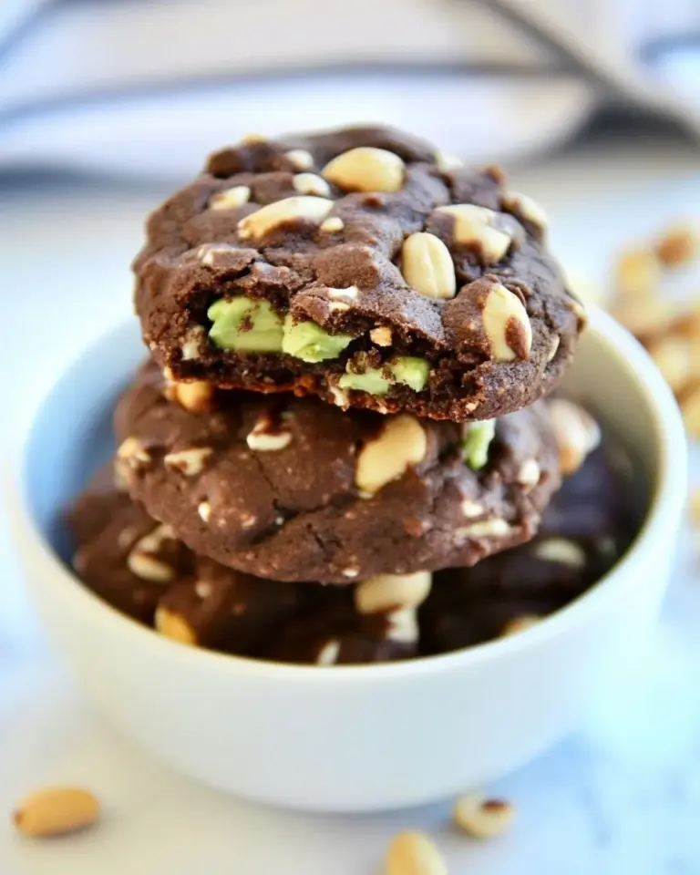 Homemade Chocolate Cookies With Avocado And Peanuts photo