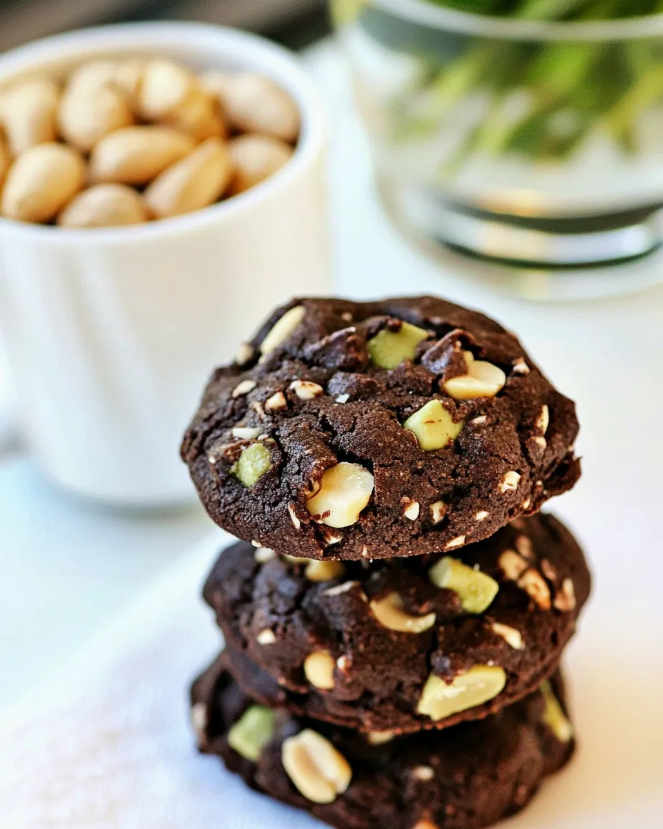 Tasty Chocolate Cookies With Avocado And Peanuts recipe image