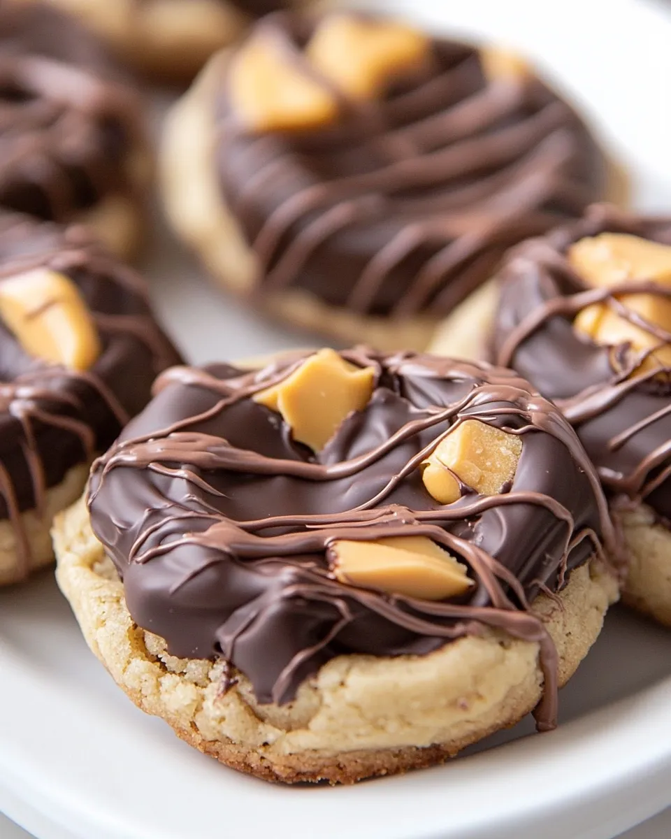 Classic Chocolate Covered Peanut Butter Cookies image