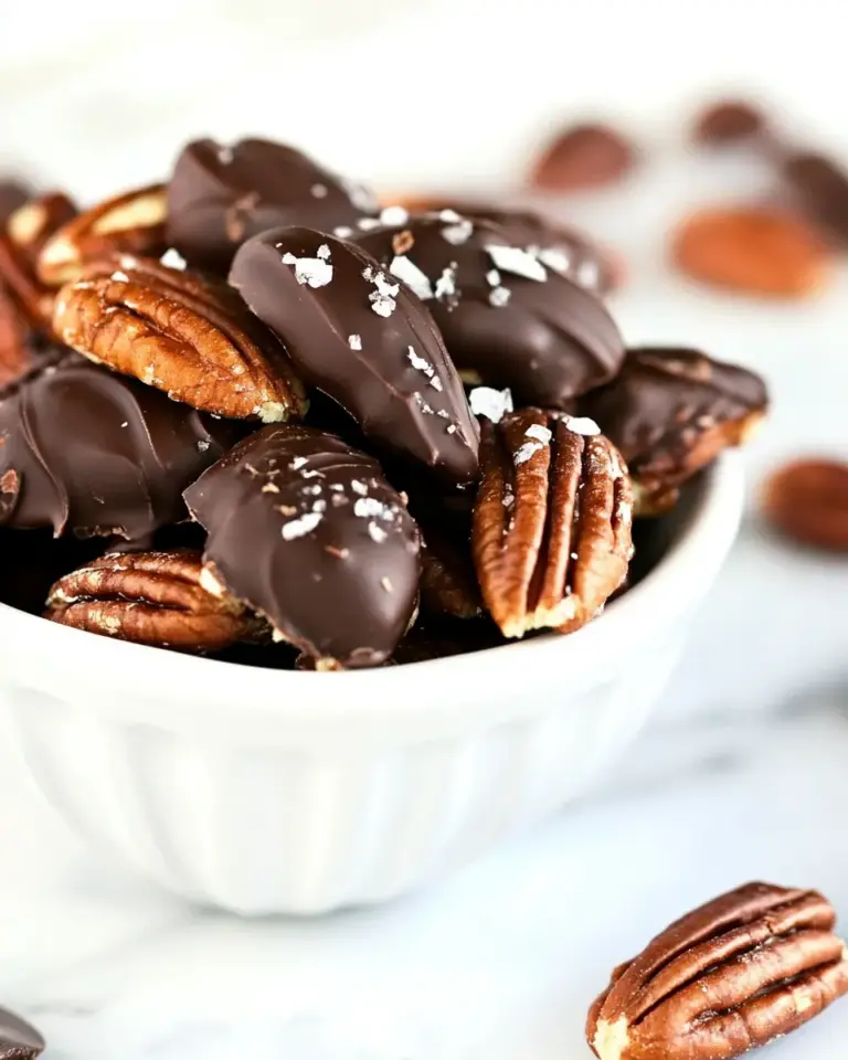 Homemade Chocolate Dipped Pecans Recipe photo