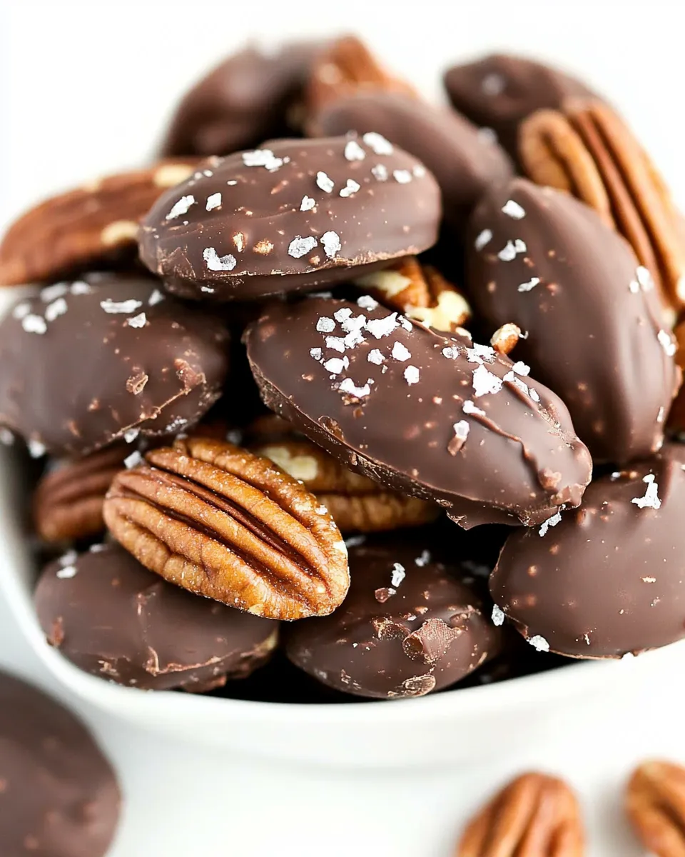 Delicious Chocolate Dipped Pecans Recipe recipe image