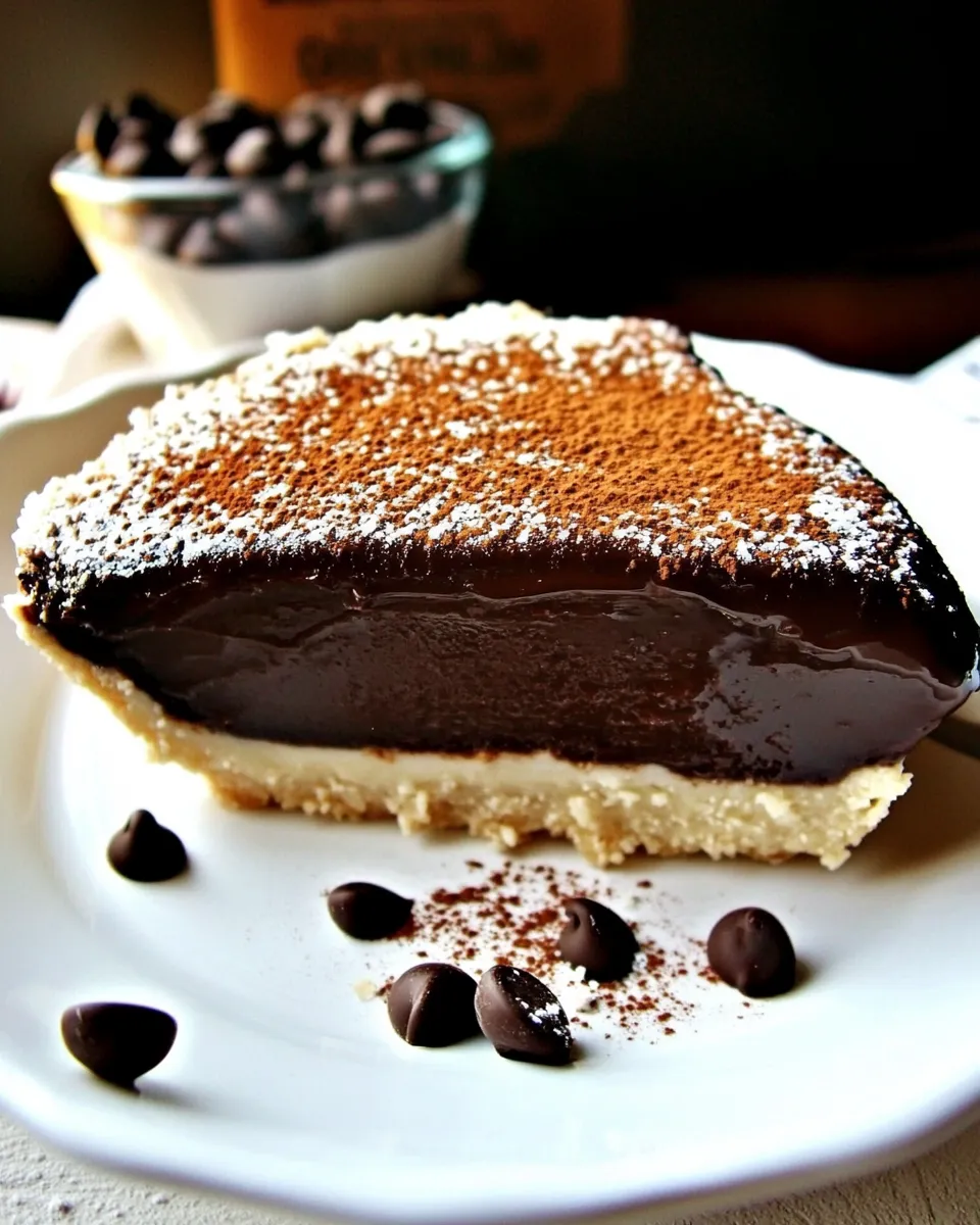 Delicious Chocolate Espresso Ganache Pie Recipe image