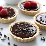 Homemade Chocolate Ganache Tarts photo