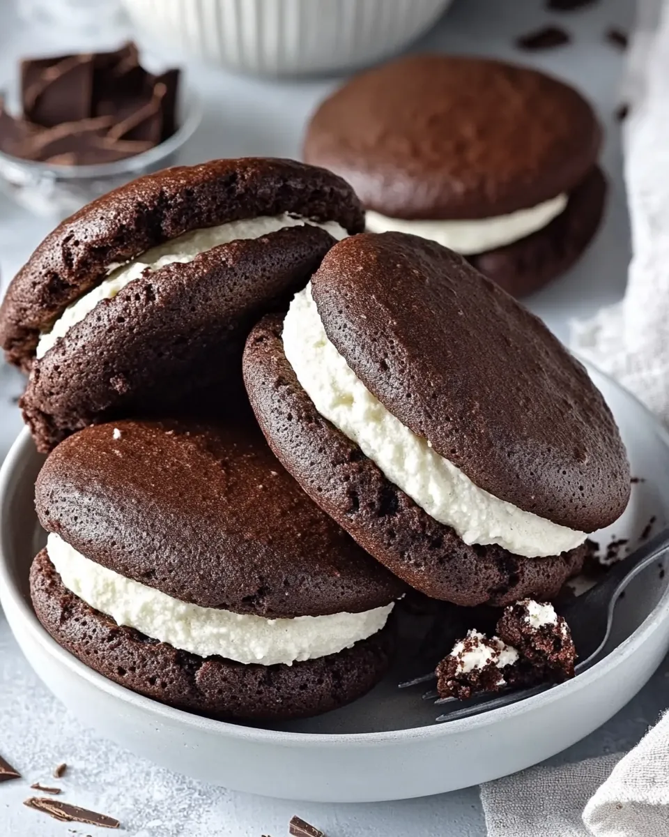 Delicious Chocolate Gobs (aka Whoopie Pies) shot