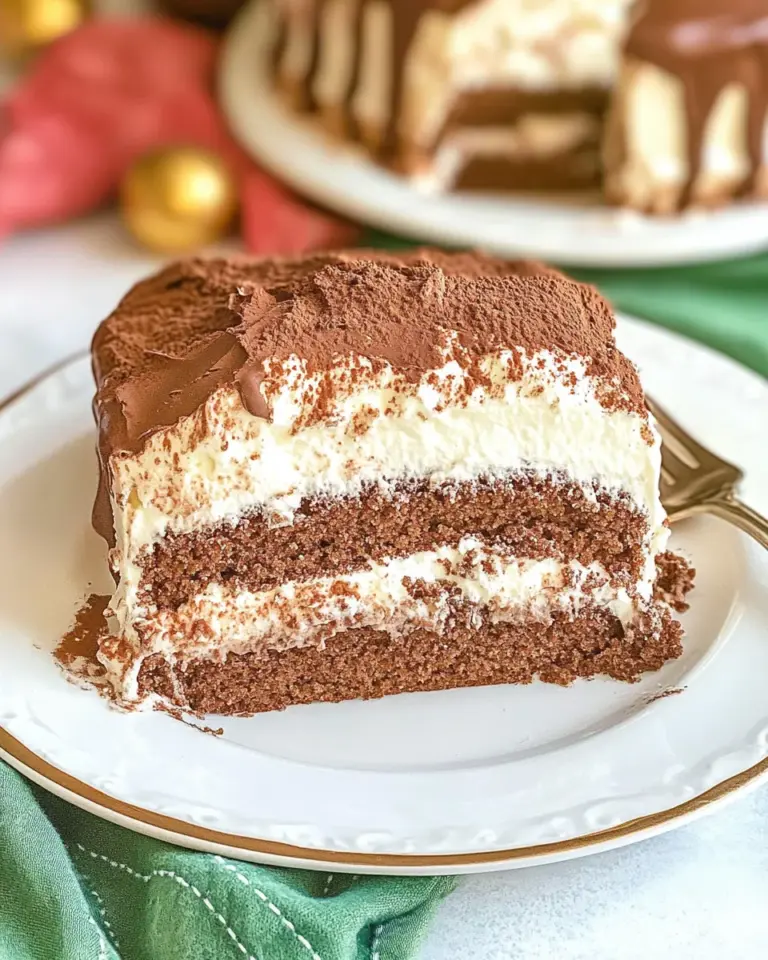 Homemade Chocolate Italian Cream Cake photo