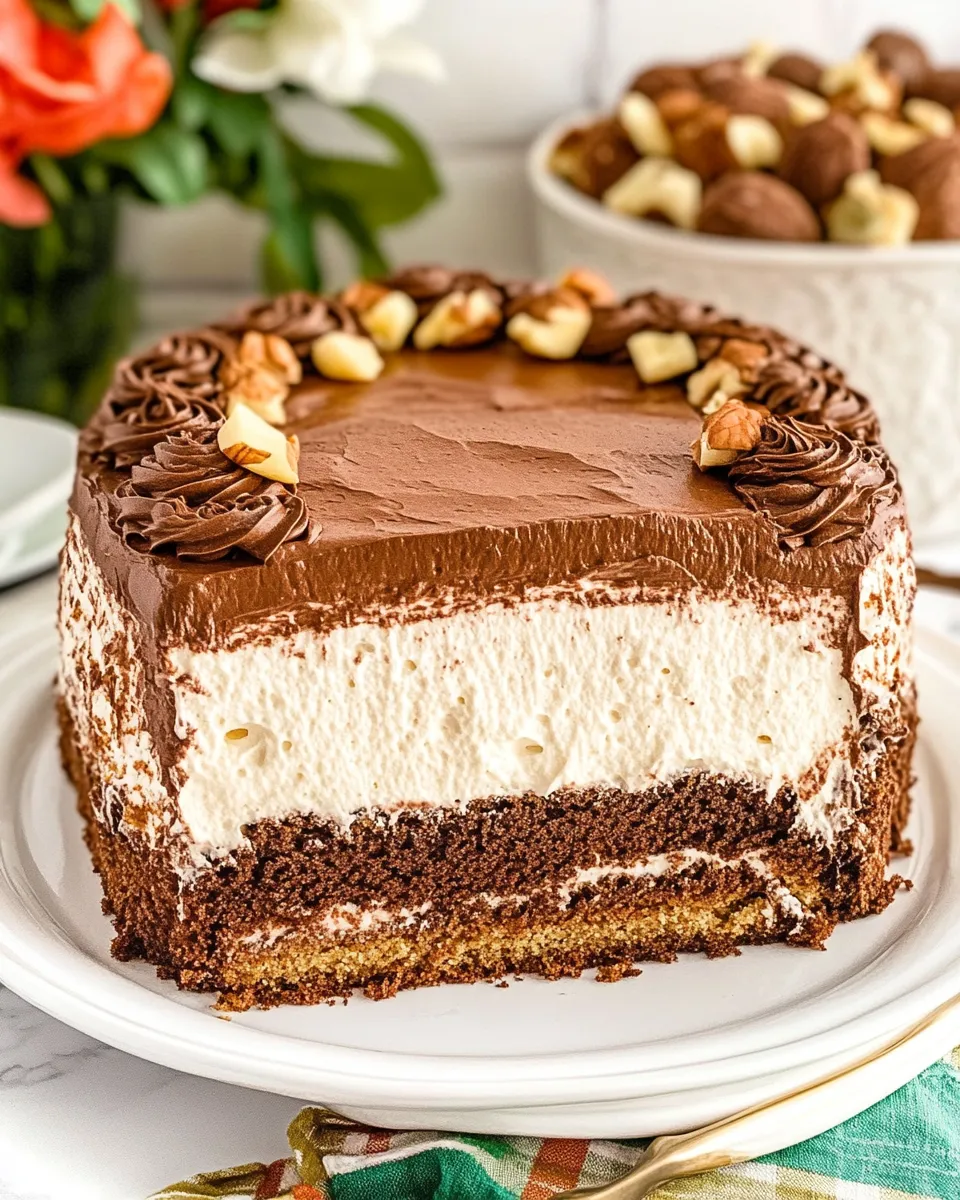 Classic Chocolate Italian Cream Cake image