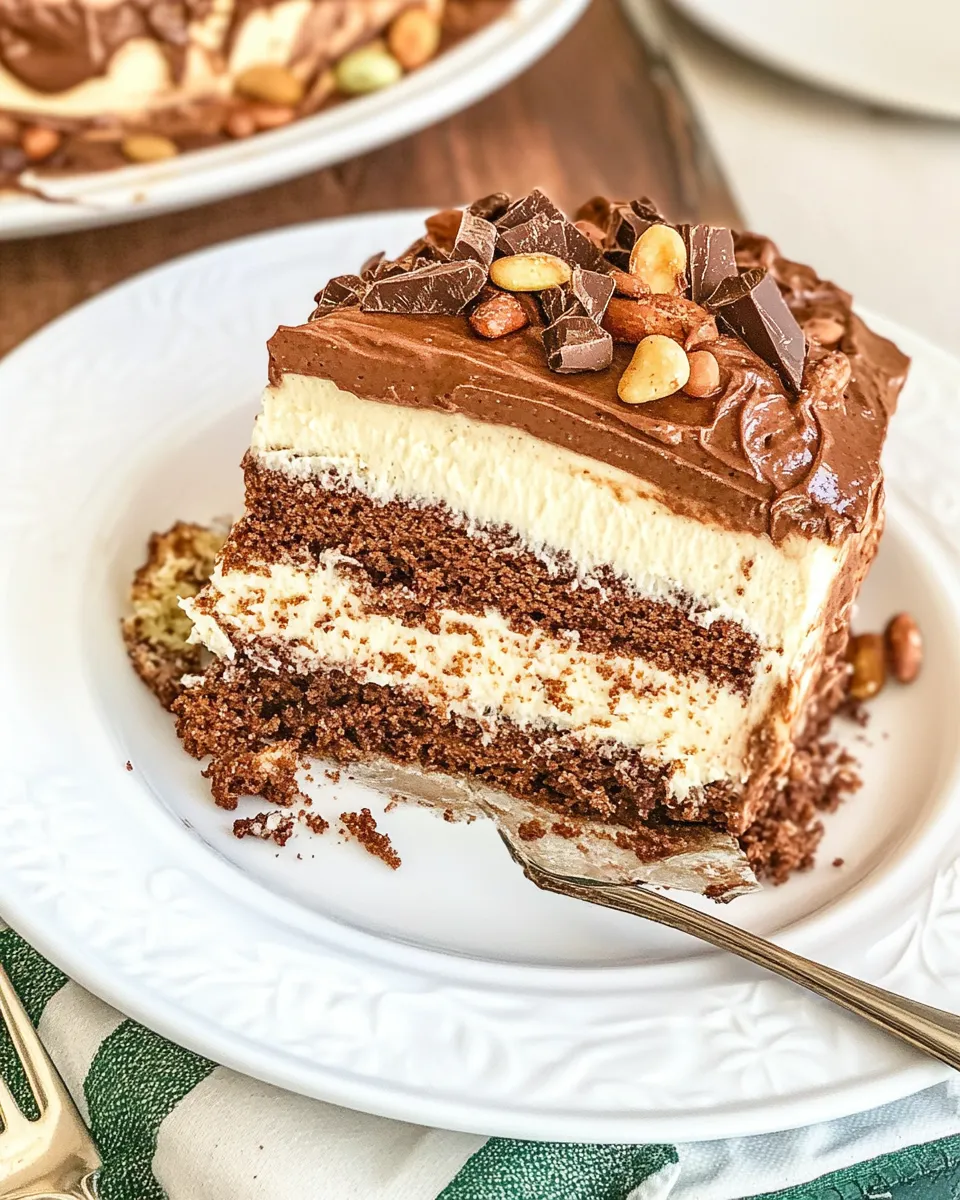 Delicious Chocolate Italian Cream Cake shot