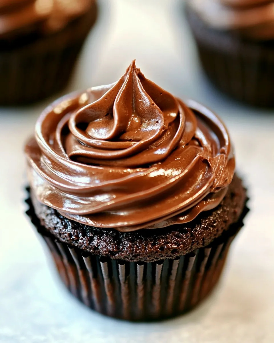 Easy Chocolate Keto Cupcakes recipe photo