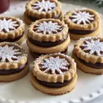 Homemade Chocolate Linzer Cookies photo